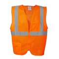 Cordova COR-BRITE Mesh Vests, 2in Reflective Tape, Orange, 3XL VZ260P3XL